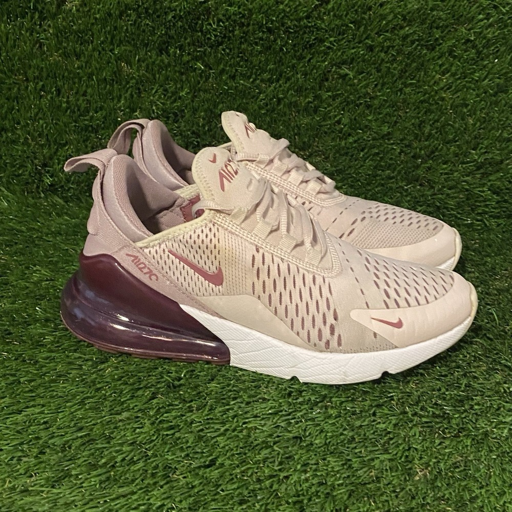 Nike Air Max 270 Women's Pink and Burgundy Athletic Shoes